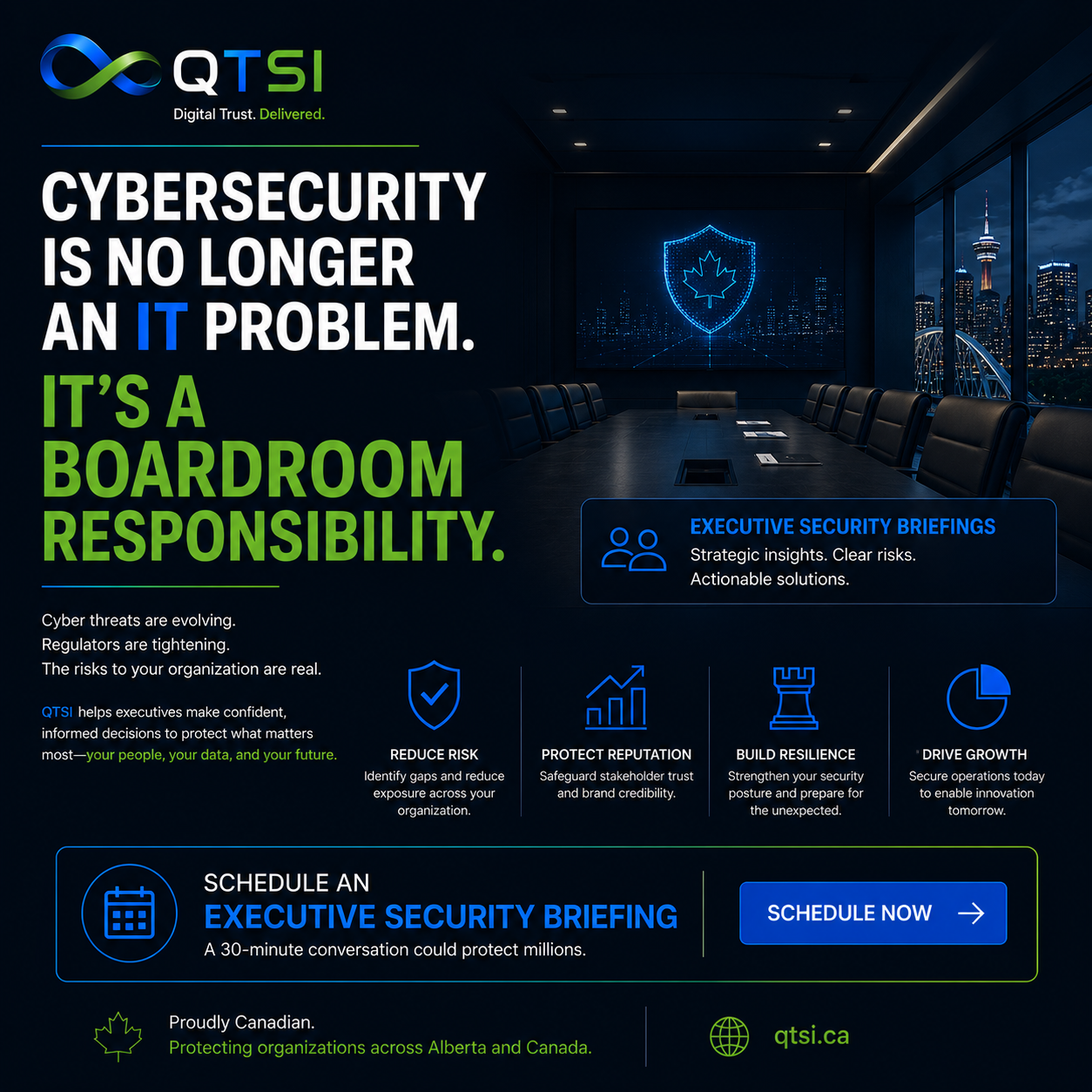 Cybersecurity is No Longer an IT Problem — QTSI Executive Security Briefing